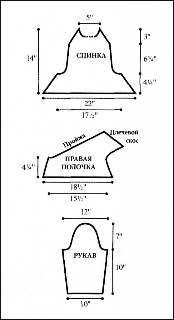 Шраг с ажурным рисунком